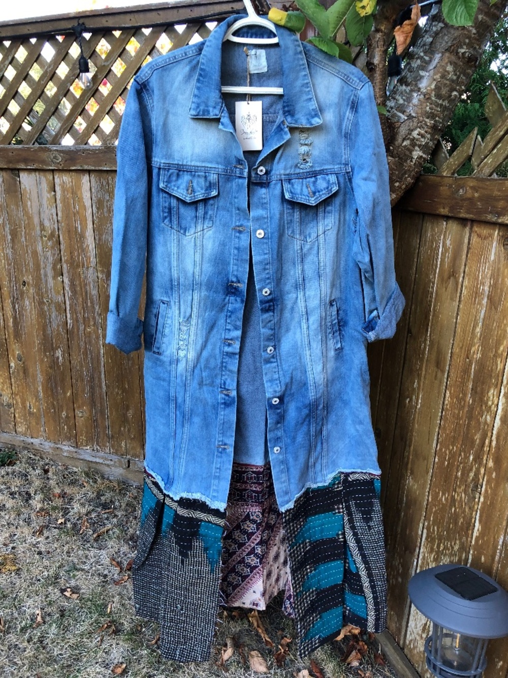 Kantha Bae Denim Duster Jacket